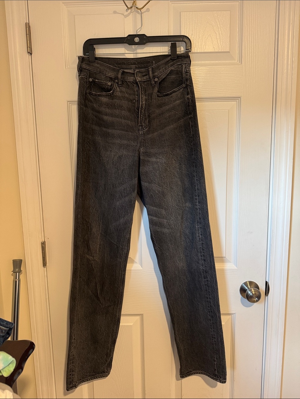American Eagle Outfitters Black Straight Leg Jeans